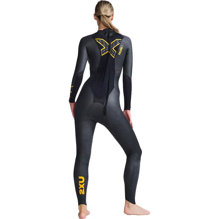 2024 2XU Womens P:1 Propel Swim Wetsuit WW4994c - Black / Ambition